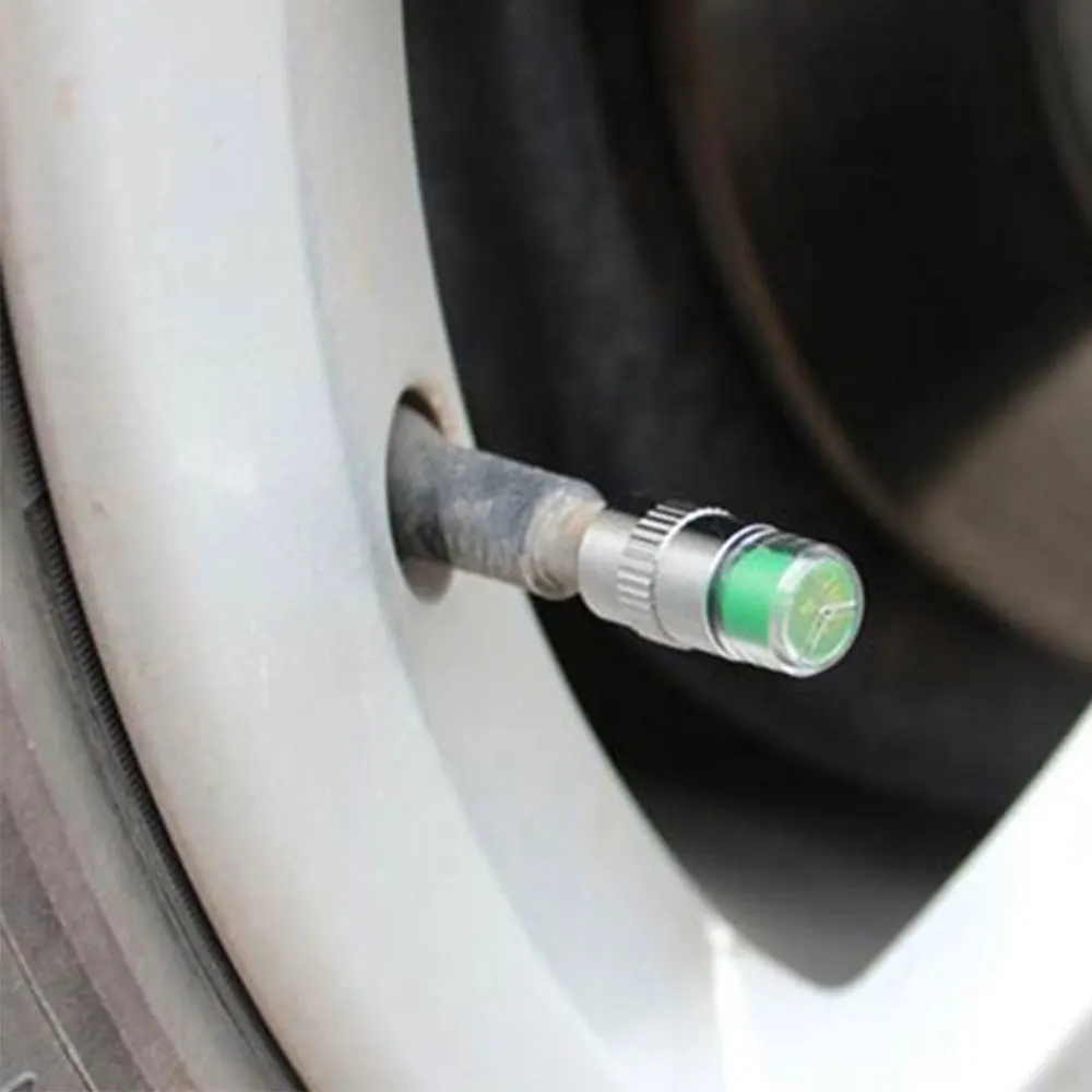 TPMS Car Tire Monitoring Durable Tire Pressure Monitoring Gauge Tyre 4Pcs Valve Caps Precise