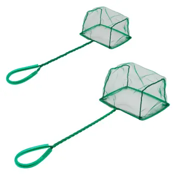 

Uniclife 2 Pcs 6-Inch and 4-Inch Pack Aquarium Fish Net Set Fish Catch Nets with Plastic Handle Accessories