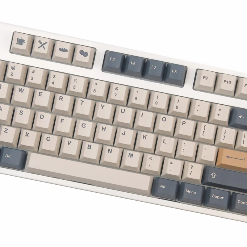 chaves gmk café mocha keycaps cereja perfil pbt tintura sublimação teclado mecânico para mx switch