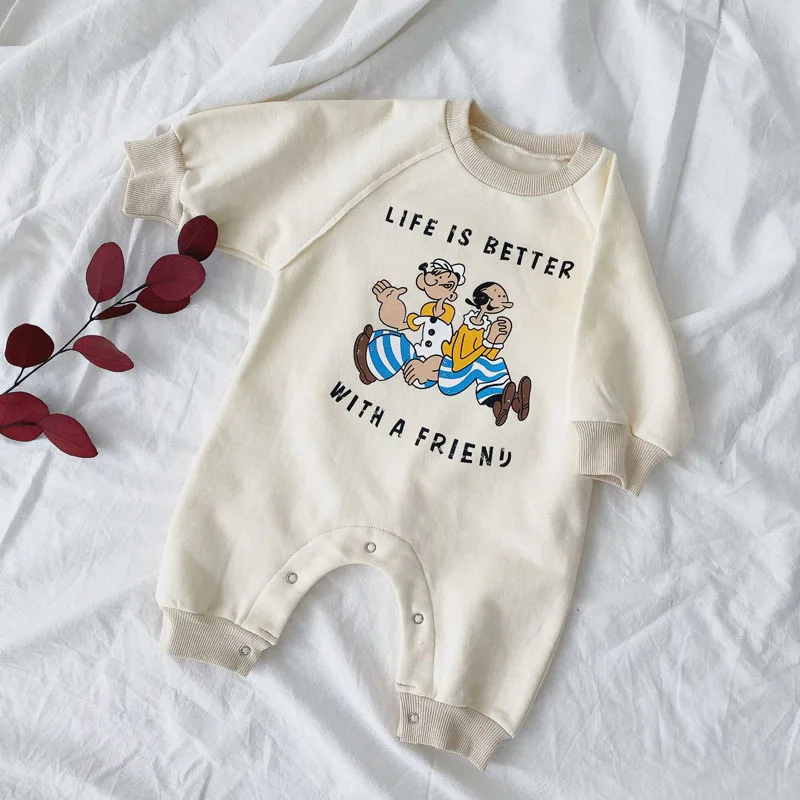 Зимняя одежда для малышей; детские комбинезоны с толстой подкладкой; одежда для малышей в стиле унисекс; Верхняя одежда для маленьких мальчиков с героями мультфильмов