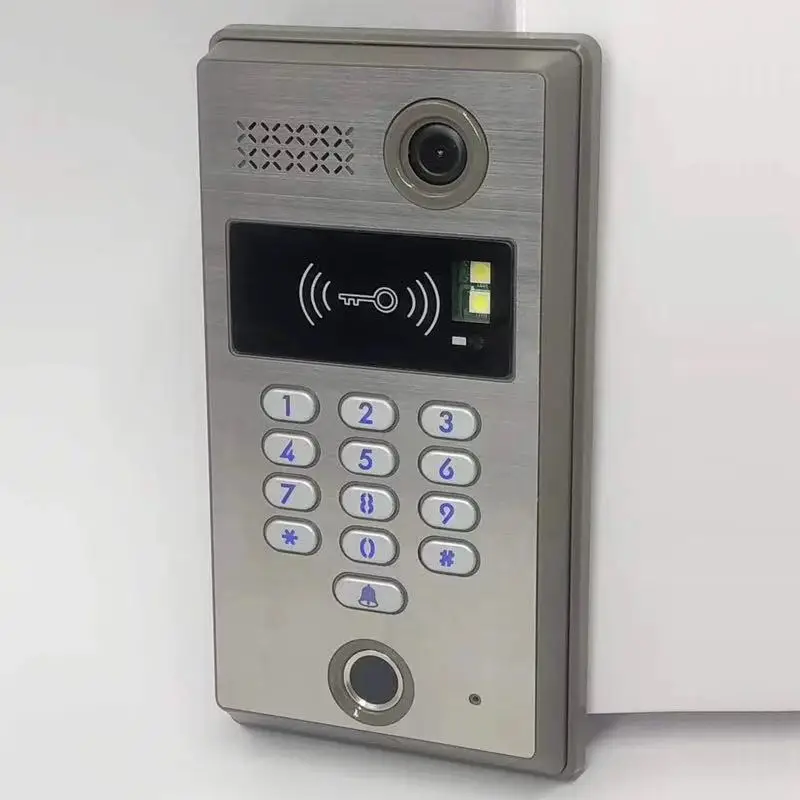 Новая Проводная 10,1 дюймов видео домофон система входа 1 монитор+ 1 RFID пароль отпечатков пальцев HD камера