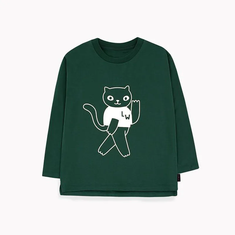 as picture Toddler Girls Boys Fall Clothes Tops Kids Brand Long Sleeve Tee Shirt Baby Apple shell Print Tops Children Lucky Letter - Цвет: as picture