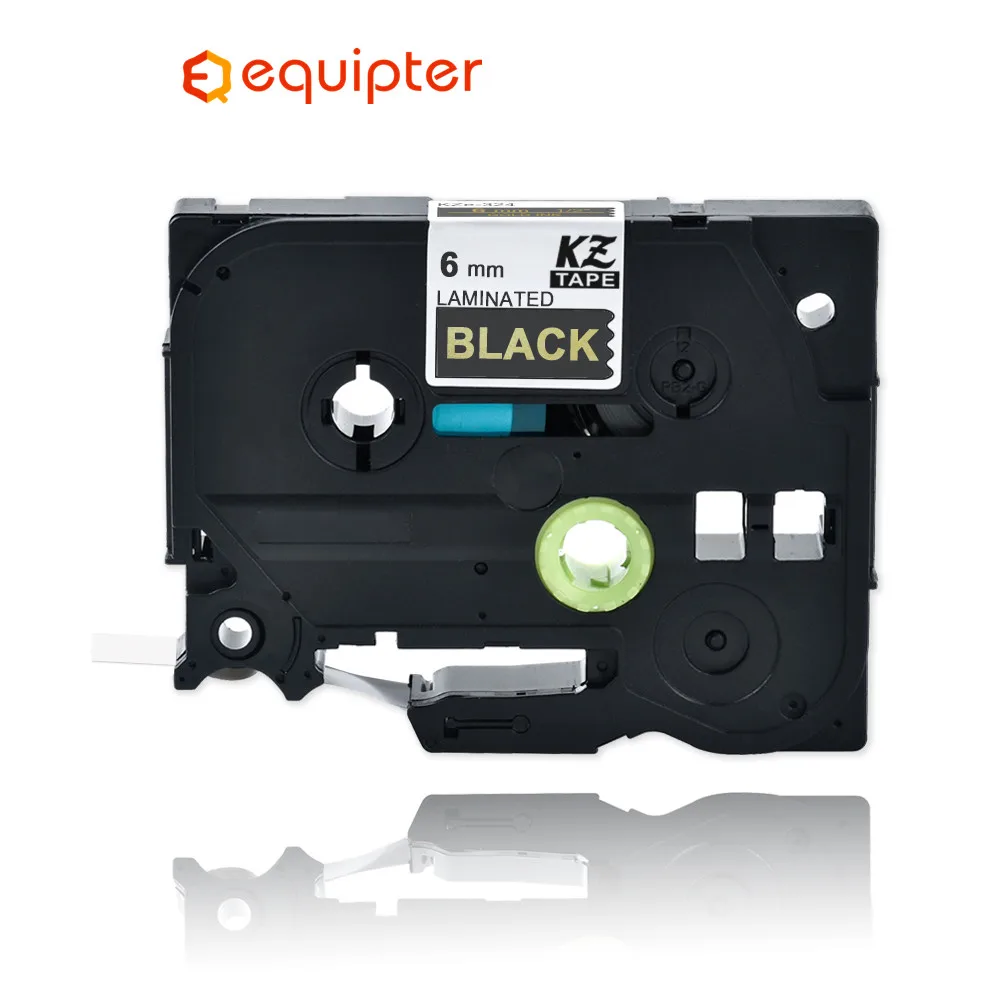 

Tze-314 6mm Gold on black Compatible Brother p-touch printers tz314 tz-314 tz tze314 label tape ribbon for ptouch label maker