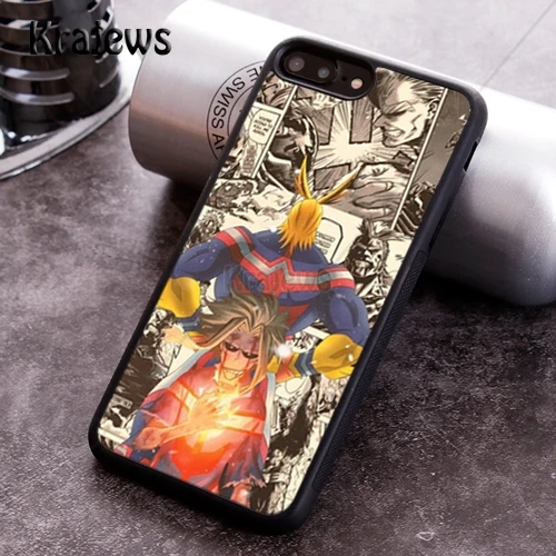 Чехол для телефона krajedies My Hero Academy All Might для iPhone X XR XS 11 Pro MAX 5 6 6S 7 8 Plus samsung Galaxy S7edge S8 S9 S10 - Цвет: 002