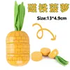 Montessori Kid Cut Fruit Gift 3DWooden Simulation Strawberry Pineapple Magnetic Children Play House Kitchen Educational Toy Gift 4