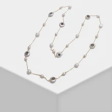 Amorita круглое дизайнерское модное жемчужное ожерелье
