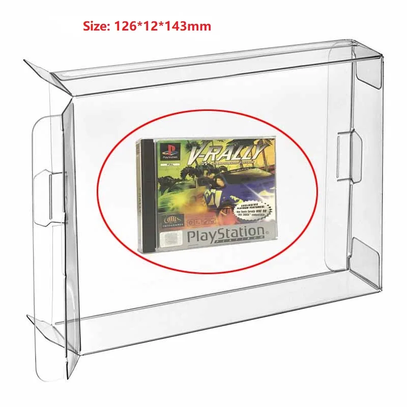 

Ruitroliker 10Pcs Clear Box Case Sleeve CIB Protector for PS1 PS2 PS3 PS4 PSP PS Vita Box