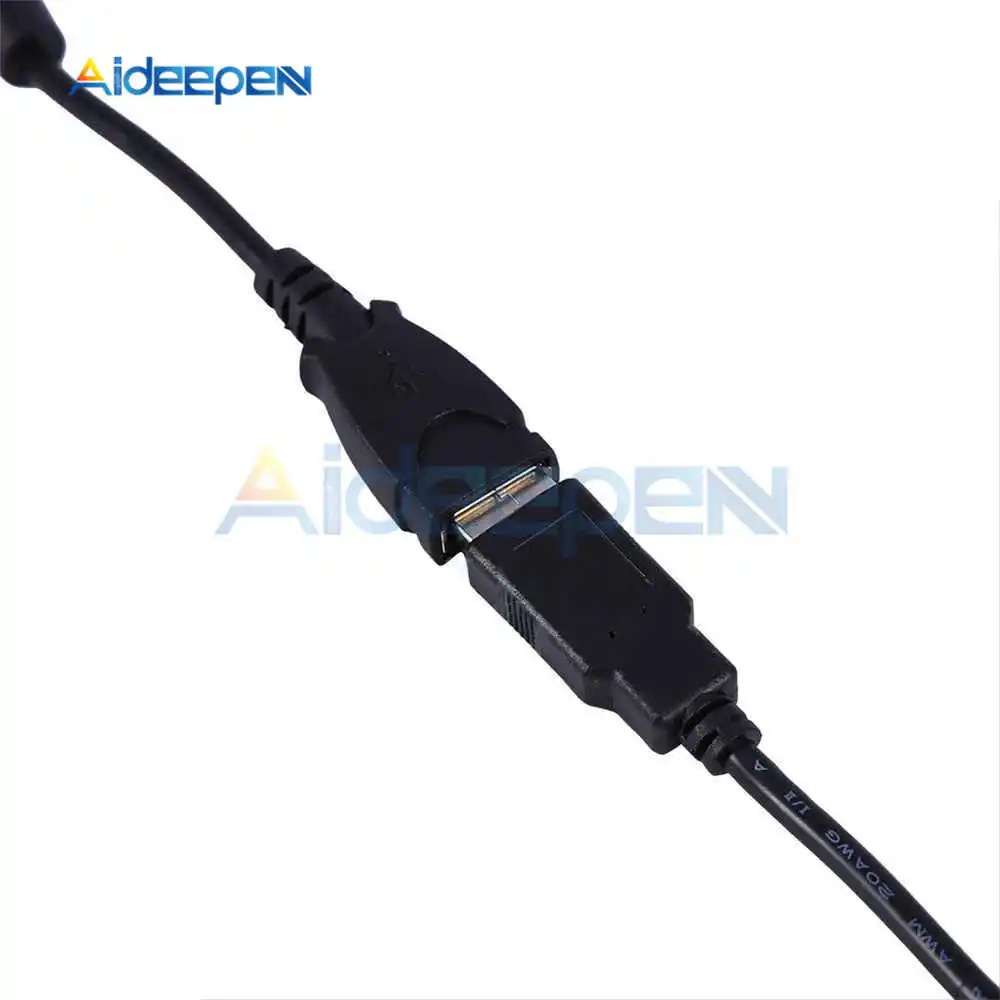 USB зажим-крокодил провод Мужской Женский к USB тестер детектор Питание адаптер провод 60 см Чистая медь