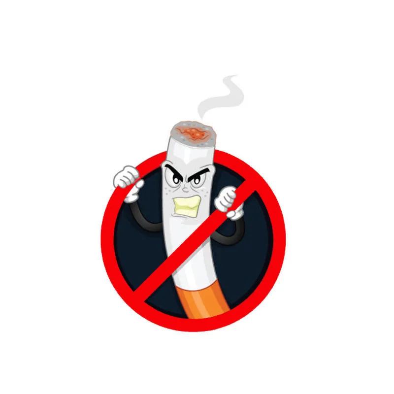 

Interesting Car-Stickers No Smoking Warning for Bumper Rear Windshield Laptop Suv Vinyl Decal Auto Exterior Decoration 13*9cm