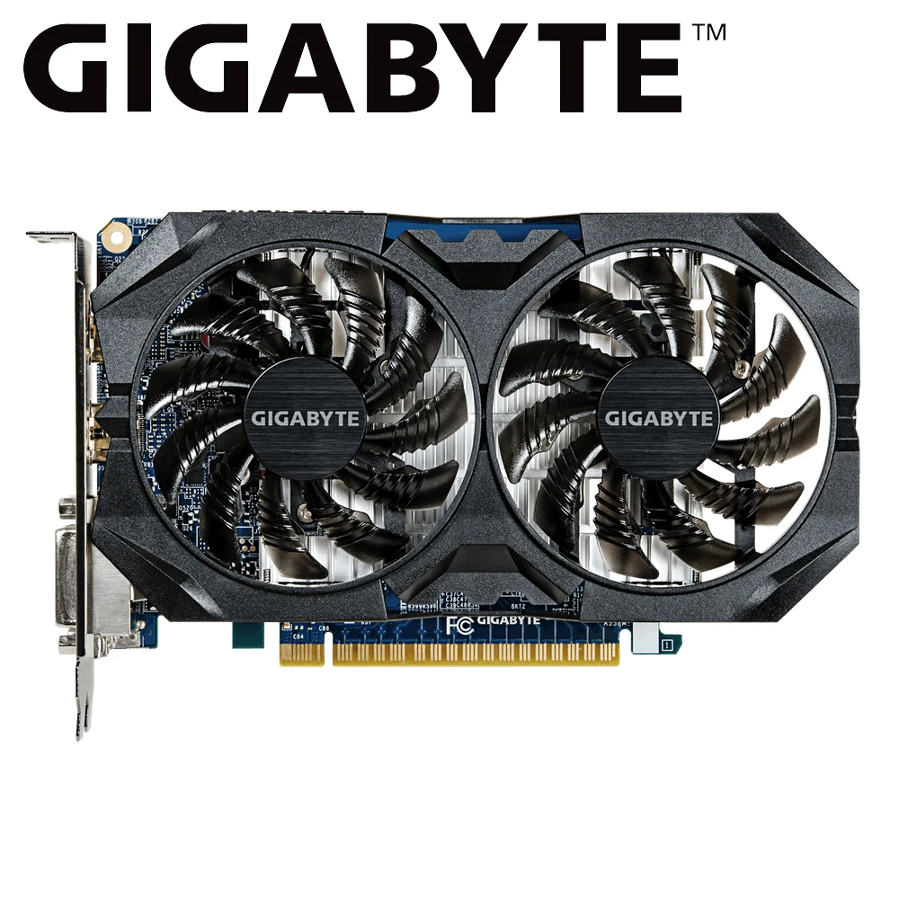 Графическая карта Gigabyte NVIDIA GeForce GTX 750 Ti GV N75TOC2 2GI с графическим процессором 2 ГБ GDDR5