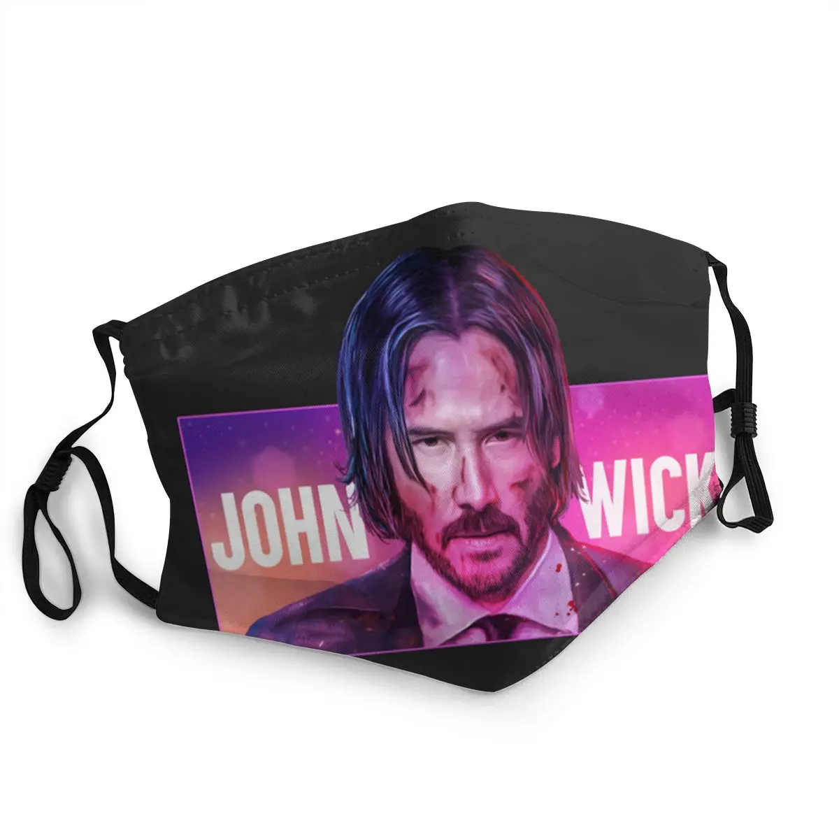 Пылезащитная моющаяся Классическая маска John Wick для лица с защитным покрытием