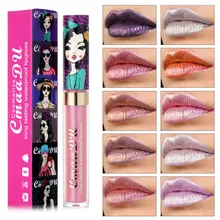 

10 Colors Liquid Lip Gloss Long-Lasting Pigmented Sparkling Lipstick Lip Makeup Gift For Friends Girlfriend Honey Lip Balm