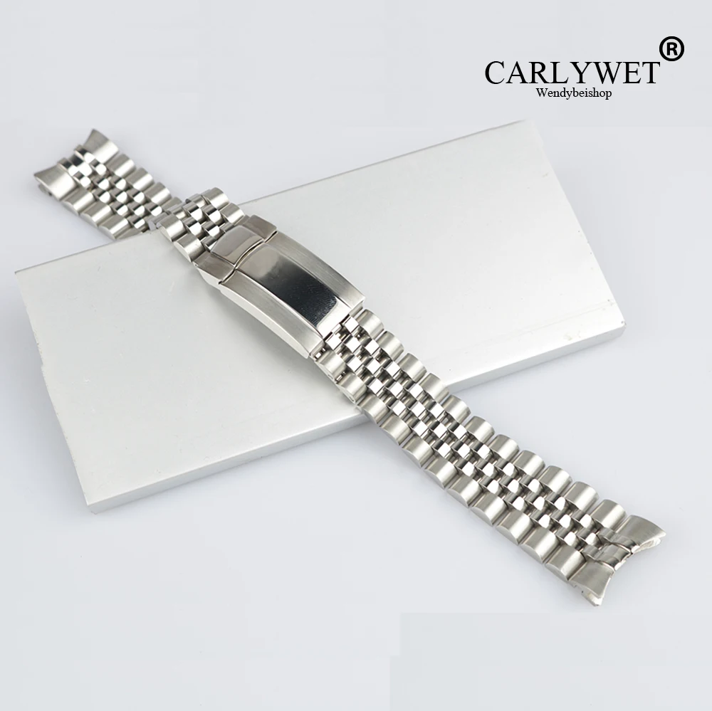 CARLYWET 20 мм 316L Сталь сменный наручный ремешок для часов браслет юбилей с