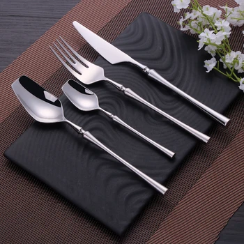 

Western Cutlery Set Tableware Stainless Steel Cutlery Dinnerware Silverware Set Dishwasher Safe Fork Knife Spoon Dinnerware Set