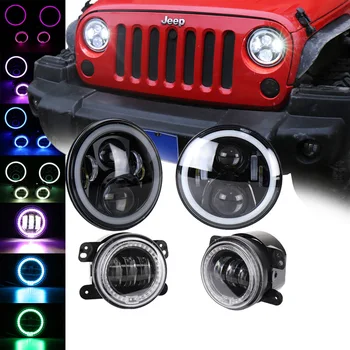 

Packaged Combination 7-Inch RGB Headlight 4-Inch RGB Fog Light 30W Fog Light 50W Headlight