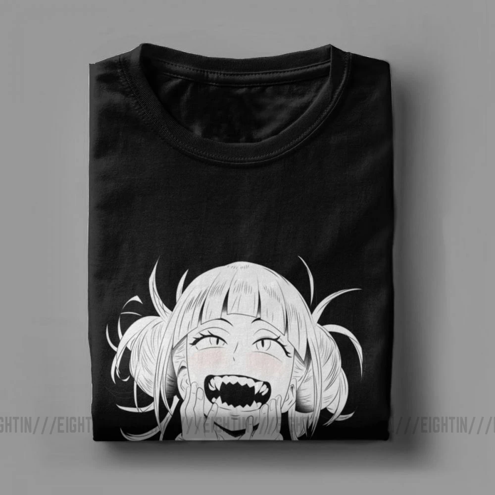 Химико Тога футболка Sugoi Boku No Hero Man аниме Манга футболки винтажные очищенные хлопковые футболки с короткими рукавами с круглым вырезом Уникальные топы