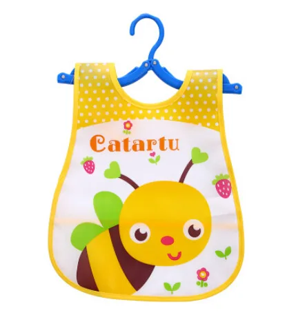 Cute Cartoon Animals Baby Bibs Bibs Bibs Coverall Waterproof Bib Long Infant Colorful Full Apron Children Sleeve Feeding Sleeve - Color: CC