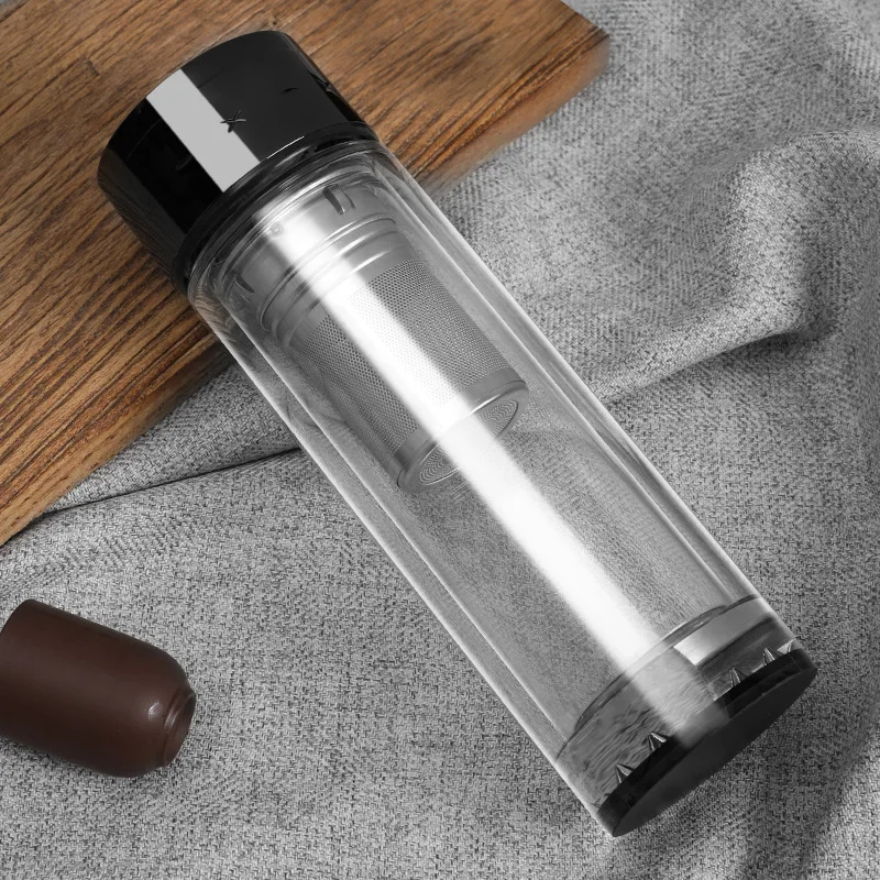 Double Layer Borosilicate Glass Cup Customizable Logo Top Grade Business Gift Crystal Cup Transparent Glass