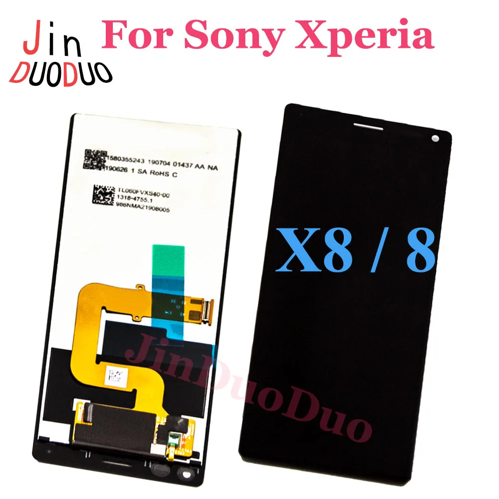 

100% протестирован для Sony Xperia 8 ЖК-дисплей сенсорный экран дигитайзер в сборе для Sony X8 Замена ЖК-дисплея
