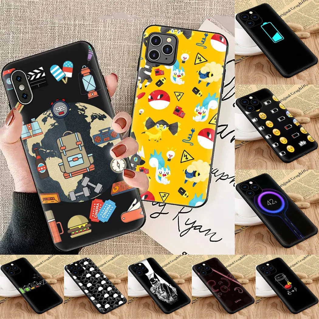 battery Soft Silicon phone Case Cover for iPhone 5 6 7 8 11 5s 6s Plus X XS XR Max Pro | Мобильные телефоны и аксессуары