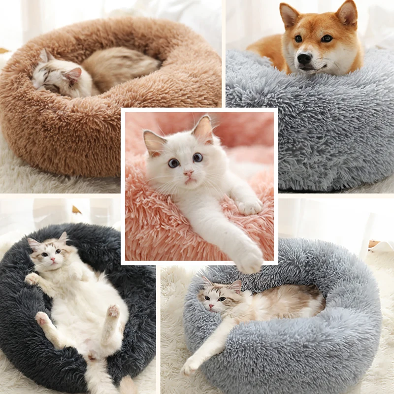 Кровать для питомца собаки Удобная пончик Cuddler круглая кровать для собаки ультра мягкая моющаяся подушка для собаки и кошки горячая Распродажа C1771 j