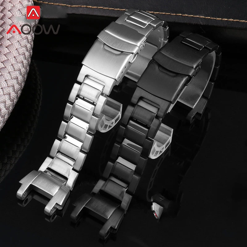 

Solid Stainless Steel Strap Watchband for Casio G-SHOCK MTG-B1000 Men Replacement Band Belt Metal Refit Kit Free tools