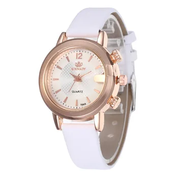 

2020 new women watch luxury fashion rose gold Korean leather watch women models simple Roman numerals quartz belt ladies watch