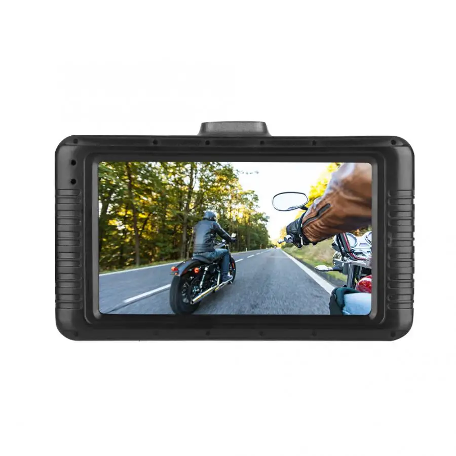 Dash cam 3 дюйма ЖК-дисплей с двойными линзами мотоциклетный видеорегистратор камера IP68 Водонепроницаемые автомобильные аксессуары