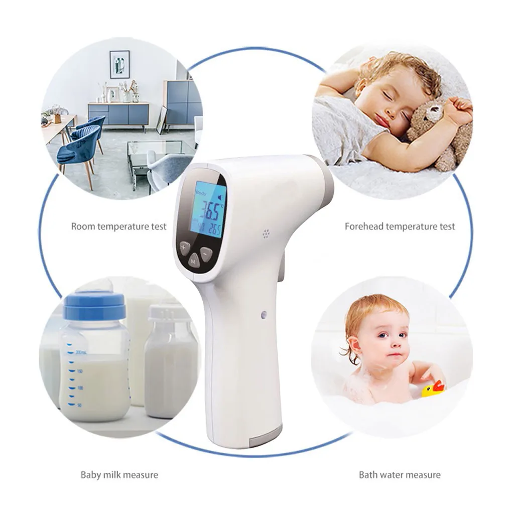 

LCD Digital Non-contact Infrared Thermometer Forehead Body Temperature Tool Portable For Non-Contact For Baby Kids Adults 325