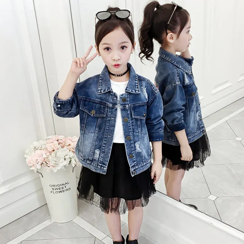 Spring Autumn Girls Jackets Children 