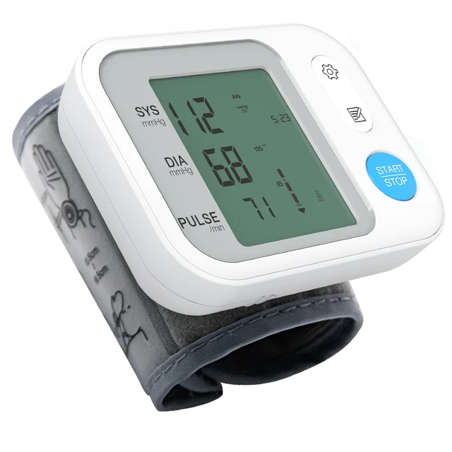 BOXYM Medical Digital LCD Wrist Blood Pressure Monitor Automatic sphygmomanometer Tonometer wrist Blood Pressure Mete Tonometer 3