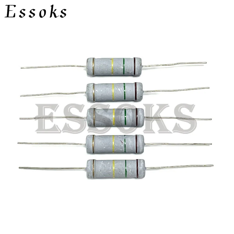 10pcs 5W Carbon Film resistor 5% 1R ~ 1M 2.2R 10R 22R 47R 51R 100R 150R 470R 1K 4.7K 10K 47K 10 22 47 51 100 150 Ohm resistance |