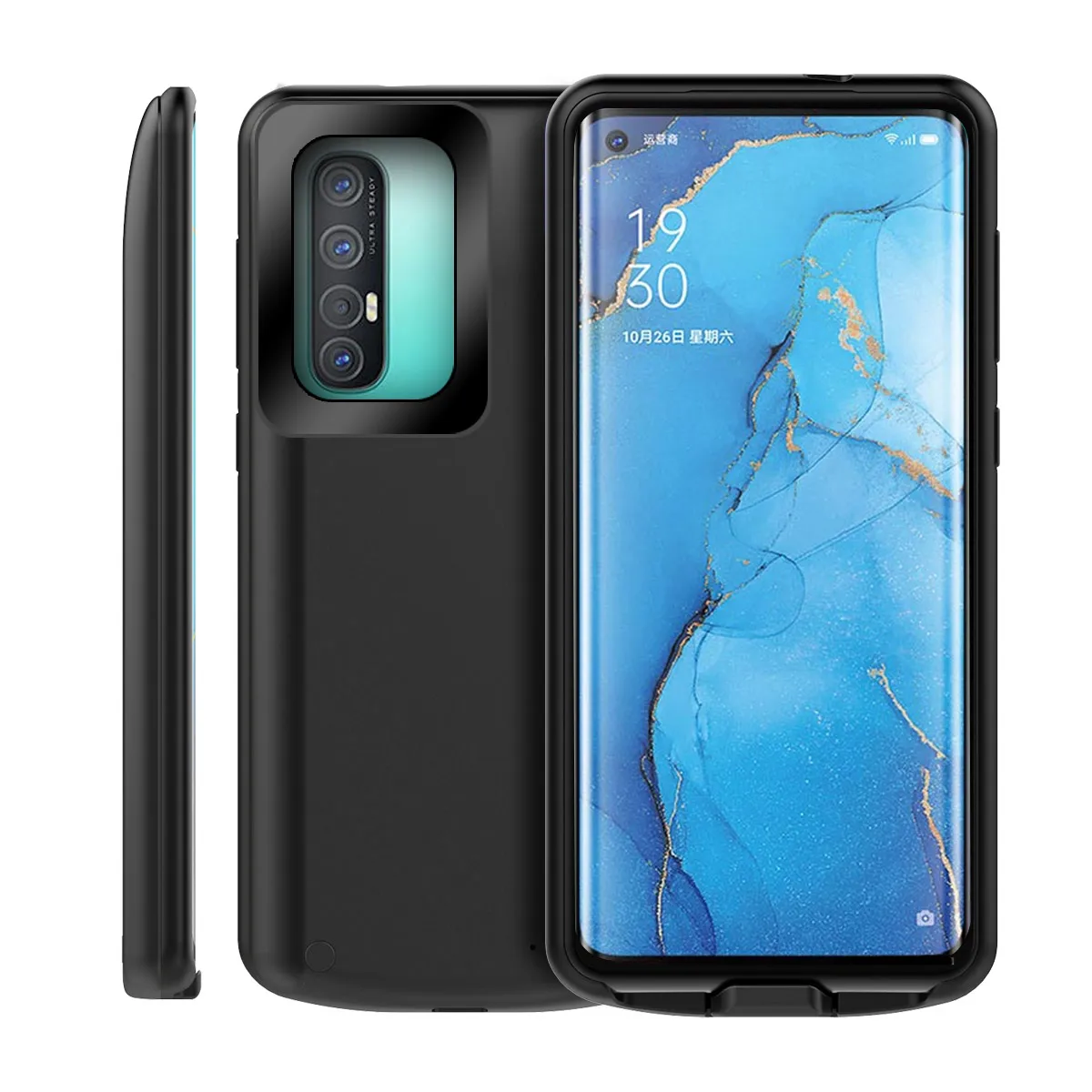 

For Oppo Reno3 Pro Battery Case 6500mAh Charger Extended Battery Backup Power Protective Cover For Oppo Reno 3 Pro Case Battery