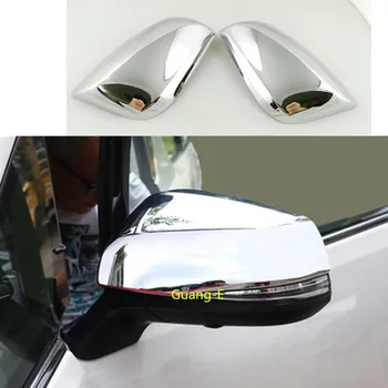 

For Toyota Alphard Vellfire 2016 2017 2018 2019 2020 Car Back Rear View Rearview Eyebrow Eyebrow Mirror Cover Sticker Trim Frame