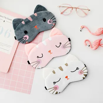 

Sleep Eye Mask Eyeshade Cotton Cat Eyepatch Sleeping Mask Cute Eye Cover Travel Rest Eye Band Sleeping Aid Kids Eye Blindfolds