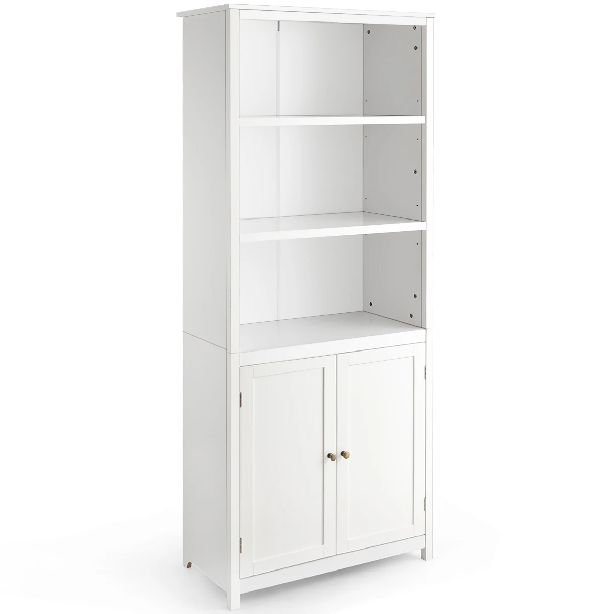 

Costway Bookcase Shelving Storage Wooden Cabinet Unit Standing Display Bookcase W/Doors