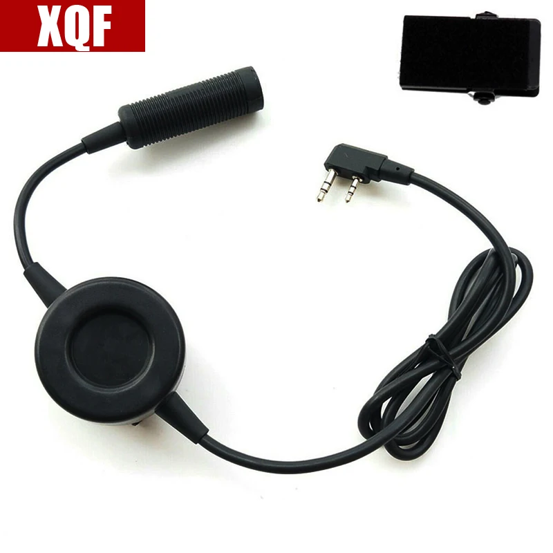 XQF PTT Cable Plug for Z-Tactical Comtac II H50 MSA SORDIN H60 HD03 Headset Kenwood BaoFeng UV-5R Ham Radio | Мобильные телефоны и