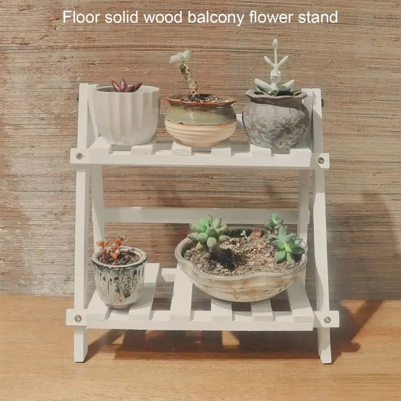 Multi Tier Flower Plant Holder Stand Rack Balcony Living Room Flower Garden Bonsai Display Stand Furniture Wooden Plant Shelf outdoor furniture discount