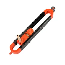 

Profile Scribing Ruler Contour Gauge with Lock Adjustable Locking Precise Woodworking Measuring Gauge Tile Measurement Tool