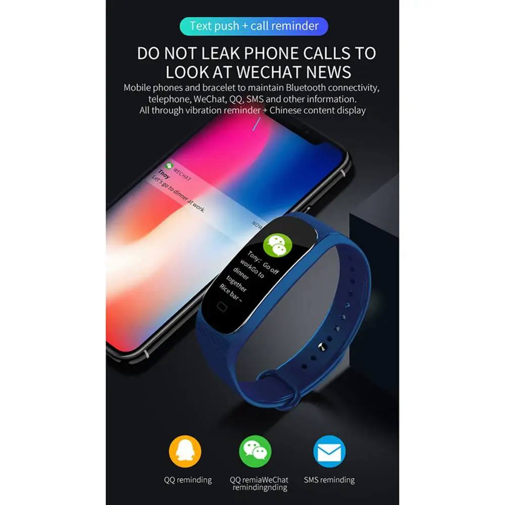 2020 Newly M5 Smart Bracelet Upgrade Sports Bracelet Heart Rate Blood Pressure Oxygen Monitoring Call Reminder Color Screen Band 2020 Newly M5 Smart Bracelet Upgrade Sports Bracelet Heart Rate Blood Pressure Oxygen Monitoring Call Reminder Color Screen Band