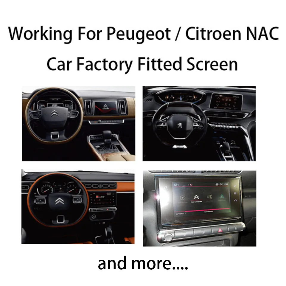 Автомобильный проводной/беспроводной видеоинтерфейс CarPlay для Peugeot NAC C6 208 2008 5008 3008