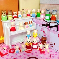 10pcs/ A Lot 1-3cm Plastic Original Rabbit Squirrel Mini Cute Kawaii Kitchen Play House Toy Accessories 1
