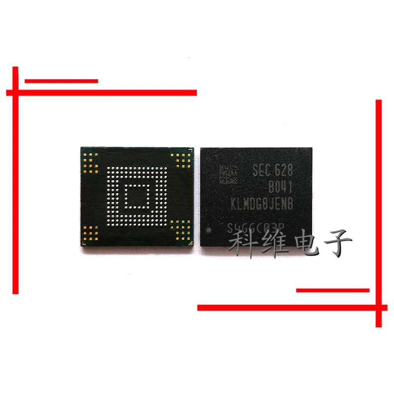 1 Pz/Lotto Klmdg8Jenb-B041 Per Samsung 5.1 Versione Emmc 128Gb Di Memoria Flash Nand Chip Ic Bga153 Saldato Palla Utilizzata Testati Al 100% Buono