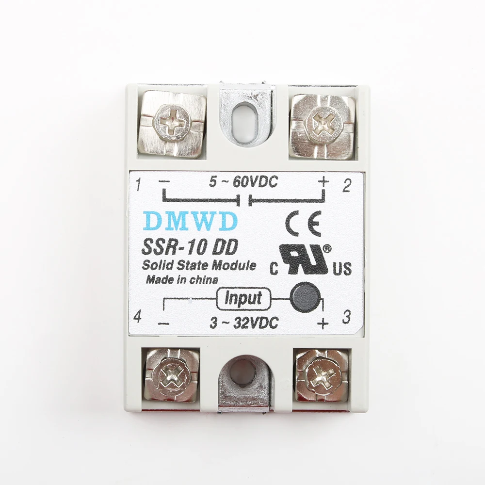 Твердотельные реле SSR-10DD SSR-25DD SSR-40DD 10A 25A 40A AC Управление DC генератор импульсов 3-32 В постоянного тока в переменный 5-60VDC SSR 10AA 25AA 40AA