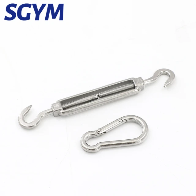24Dics 304 Rozsdamentes Acélból Készült Hardverkészlet Turnbuckle Pad Eye Carabiner Clip Hook Csavarok Nap Árnyék Vitorla - Image 4
