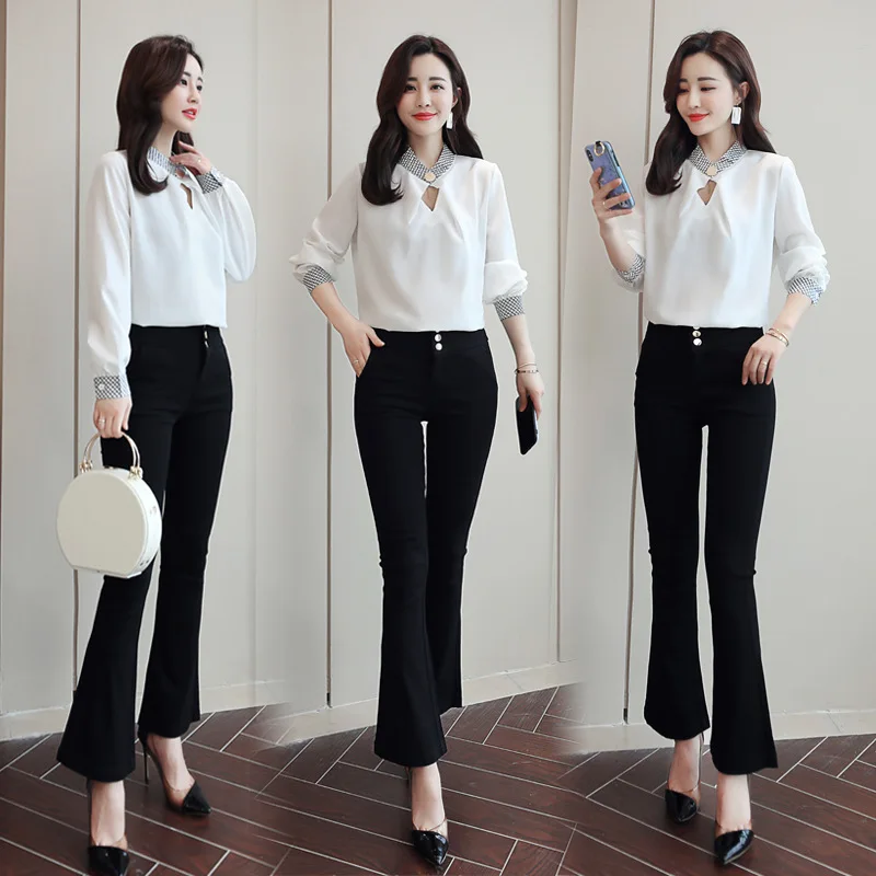 

2019 New Style Summer Tops Trousers Fashion Set Floral Summer Large Size Ozhouzhan Nobility Slimming Printed Skirt