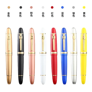 

Jinhao 159 Heavy Metal Ballpoint Pen high-quality luxury pen Gold/silver trim 0.7mm nib School Office Supplies canetas de luxo