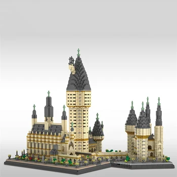 

Creator Series Diamond Building Blocks 7750pcs Big Size Movie Harri Magic Hogwartss Castle Miniature Model DIY Kit Bricks Toys