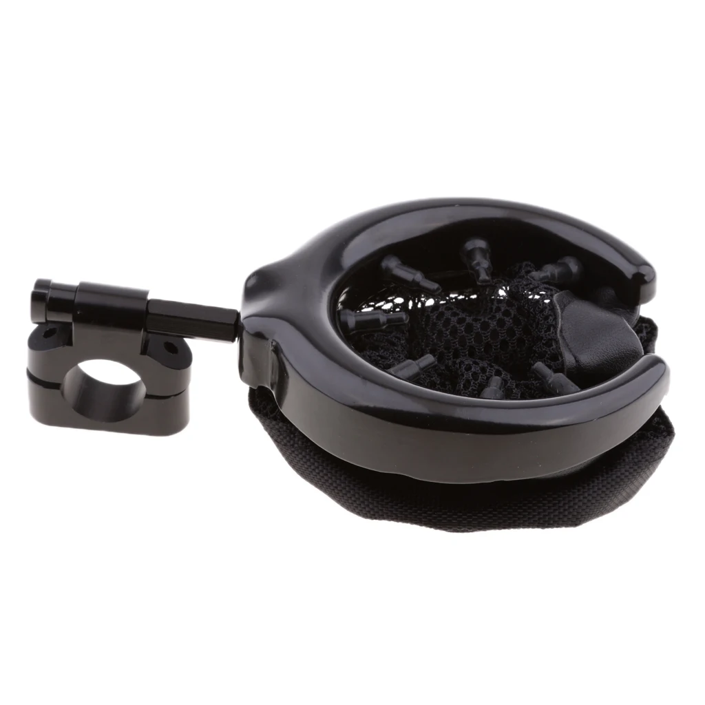 7/" черный держатель чашки на руль металлический напиток с сетчатой корзиной для Harley Dyna