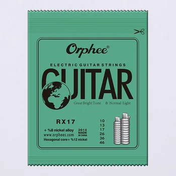 

Orphee RX17 (010-046) Great Bright Tone & Normal Light Electric Guitar Strings Set 6pcs/set Guitar Accessories